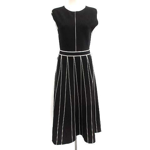 最安値に挑戦 ダブルスタンダードクロージング ダブスタ 18aw ワンピース ロング ノースリーブ ストライプ F 黒 レディース 新品即決 Www Arxarge Arxexperience Com