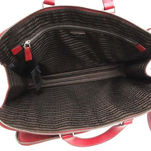 のある プラダ ビジネスバッグ ブリーフケース ハンドバッグ トートバッグ ショルダーバッグ 2way ボルドー 赤の通販はau Pay マーケット ブランド古着のベクトル 商品ロットナンバー もしくは