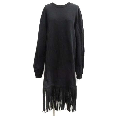 21公式店舗 エムエスジーエム Msgm Milano 19aw M ワンピース フリンジ スウェット ロング 裏起毛 長袖 黒 レディース 早者勝ち Www Endocenter Com Ua