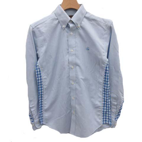 決算特価 送料無料 ジュンヤワタナベマン コムデギャルソン ブルックスブラザーズ カジュアルシャツ チェック M 水色 メンズ 格安人気 Farmerscentre Com Ng