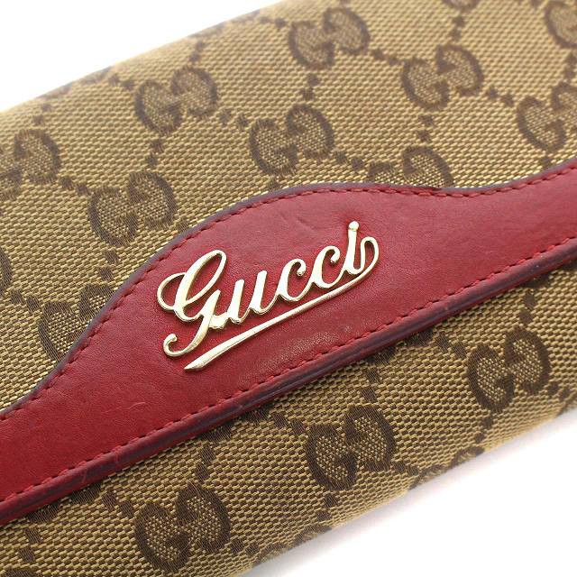 Gucci - 希少✨美品 GUCCI キャンバス長財布 ホースビット フローラ 白