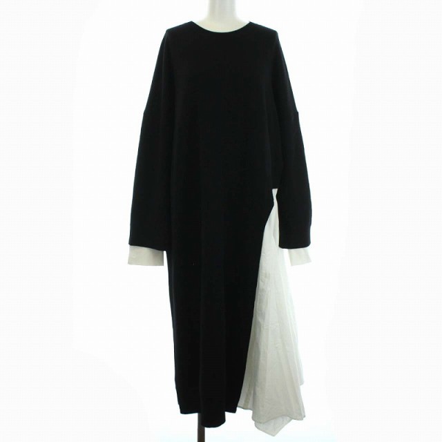 エンフォルド 21AW ニットレイヤードSHIRT DRESS ワンピース 長袖