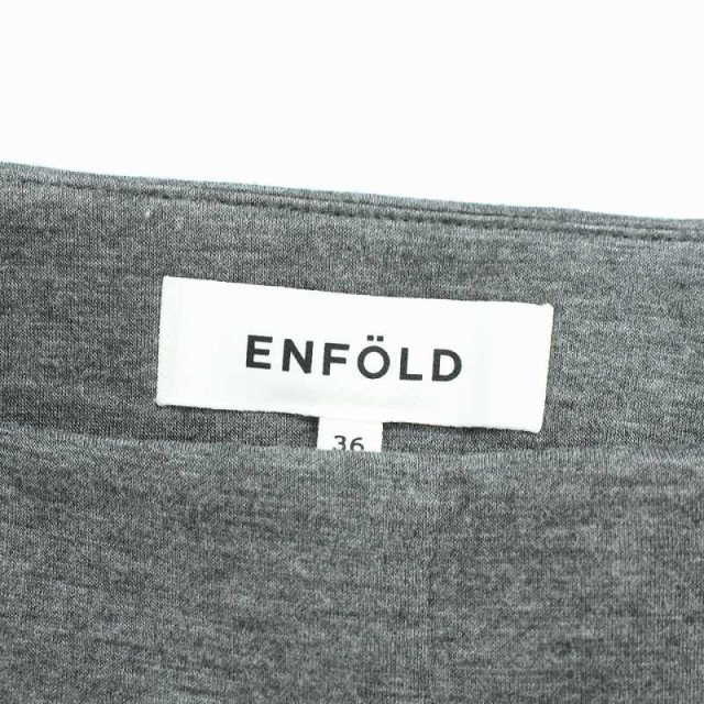 エンフォルド ENFOLD 22SS ボンディング カーブスカート フレア ミモレ