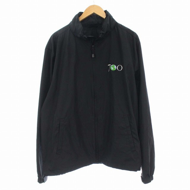 【中古】700FILL Earth Logo Track Jacket トラック ジャケット マウンテンパーカー 逆アースロゴ 黒 ブラック /☆K