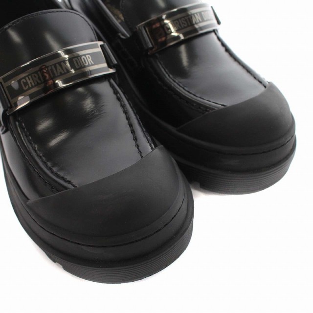 【中古】Christian Dior 22AW DIOR CODE ローファー オックスフォードシューズ ブラッシュド カーフスキン 22