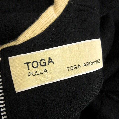 中古 トーガ Toga Pulla ワンピース フレア ミニ バイカラー ウール 長袖 1 黒 ブラック Sr21 レディースの通販はau Wowma ワウマ ブランド古着のベクトル 商品ロットナンバー