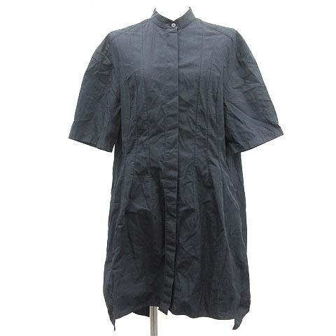 【】ステラマッカートニー STELLA McCARTNEY シャツワンピース スタンドカラー ひざ丈 半袖 36 紺 ネイビー /MF20 レディース 【】ステラマッカートニー STELLA McCARTNEY シャツワンピース スタンドカラー ひざ丈 半袖 36 紺 ネイビー /MF20 レディース