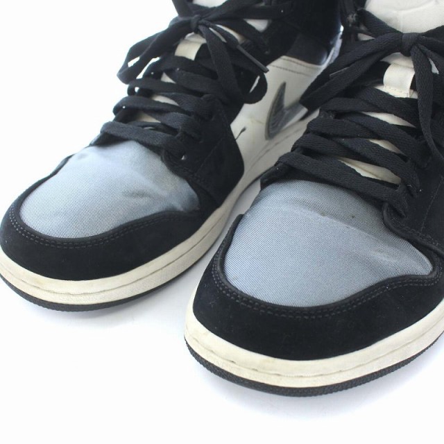 【中古】ナイキ エア ジョーダン 1 ミッド SE AIR JORDAN 1 MID SE スニーカー 27.5cm 黒 852542-011