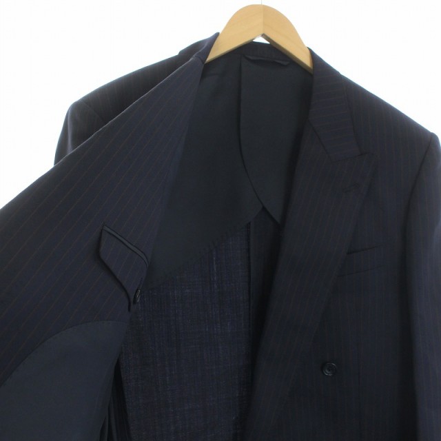 【中古】ヴァレンティノ ガラヴァーニ スーツ セットアップ 上下 テーラードジャケット パンツ 98AB6 紺 メンズの通販はau PAY