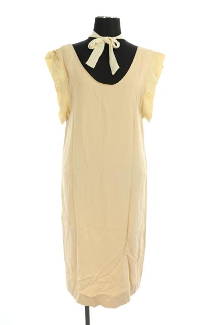 中古 クロエ Chloe ワンピース ロング ノースリーブ フリル リボン 34 ベージュ My Os レディースの通販はau Pay マーケット ブランド古着のベクトル 商品ロットナンバー