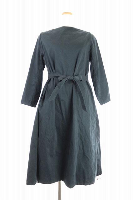 人気再入荷 ヤエカ Yaeca コットンラップワンピース ボートネック ロング ミモレ 長袖 S 黒 ブラック Gy レディース 圧倒的高評価 360onlinesolutions Com