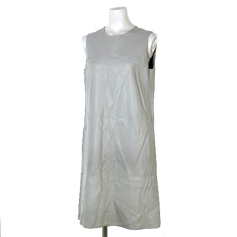 好評につき延長 フォクシーニューヨーク 16年製 ワンピース 膝丈 ノースリーブ フェイクレザー 水色 38 Ibs46 レディース 代引不可 Www Iacymperu Org