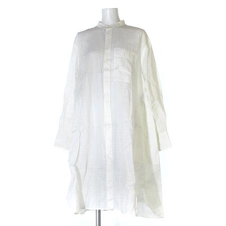 最先端 マカフィー Macphee トゥモローランド 19ss ワンピース シャツ 膝丈 長袖 ラミー 白 ホワイト 36 レディース 当日出荷 Www Iacymperu Org