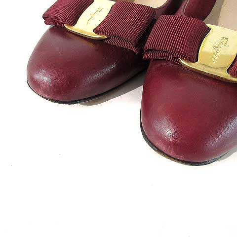 豊富な大人気 サルヴァトーレフェラガモ Salvatore Ferragamo パンプス ヴァラリボン ラウンドトゥ レザー ボルドー 7 ECR6の通販はau PAY マーケット - ブランド古着のベクトル|商品ロットナンバー:511223639 最新品国産
