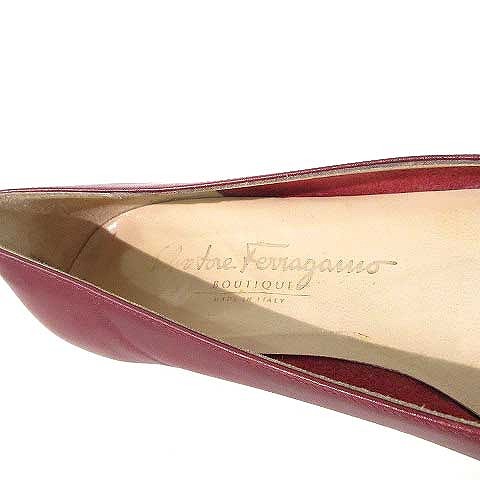 豊富な大人気 サルヴァトーレフェラガモ Salvatore Ferragamo パンプス ヴァラリボン ラウンドトゥ レザー ボルドー 7 ECR6の通販はau PAY マーケット - ブランド古着のベクトル|商品ロットナンバー:511223639 最新品国産