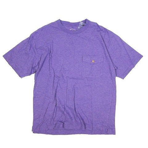 中古 ニコアンド Niko And Tシャツ モデル着用 注目アイテム カットソー 半袖 パープル系 紫 胸ポケット 10 3 スーピマコットン