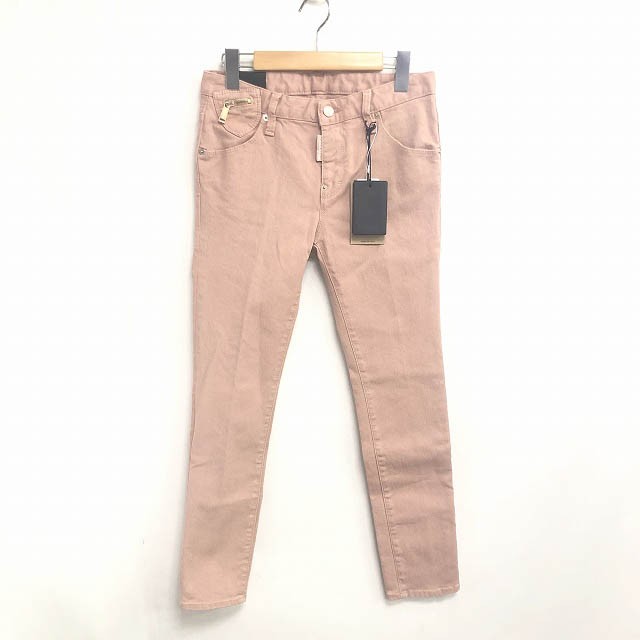 第1位獲得 未使用品 Dsquared2 13aw カラー スキニー デニムパンツ ジーンズ ストレッチ ピンク ベージュ 36 0225 即納 Ultragreencoffee1 Com