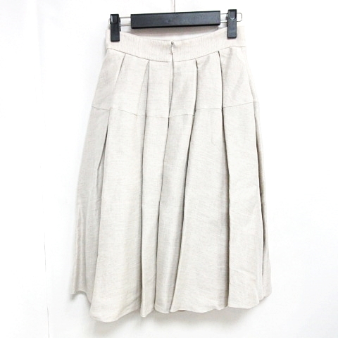 人気正規品 フォクシー 37622 Lady Trapeze ライトナチュラル 38 0615 レディースの通販はau PAY マーケット - ブランド古着のベクトル|商品ロットナンバー:508782255 FOXEY ひざ丈 スカート タック 麻混 新作正規店