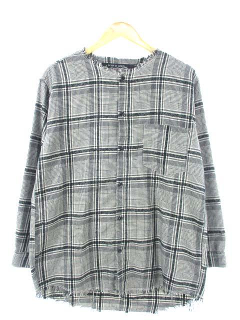 中古 ニコアンド Niko And ノーカラー シャツ 長袖 トップス チェック グレー M メンズの通販はau Pay マーケット ブランド古着のベクトル 商品ロットナンバー