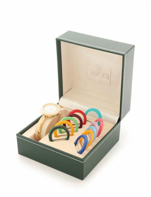 中古 グッチ Gucci 腕時計 クオーツ チェンジベゼルウォッチ