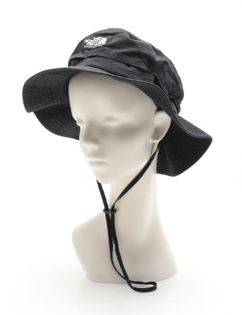 中古 ザノースフェイス The North Face 帽子 ハット 黒 小物 ナイロン