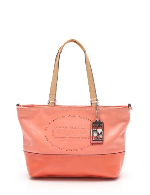 中古 コーチ Coach トートバッグ ショルダーバッグ ハンプトンズ ピンク ベージュ レザー 2way レディースの通販はau Pay マーケット ブランド古着のベクトル 商品ロットナンバー