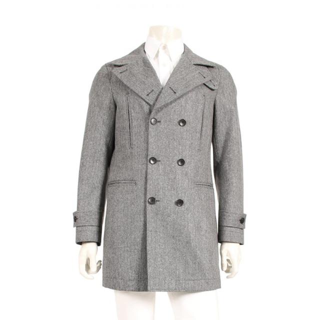 中古 セオリー Theory ロングコート グレー 黒 38 アウター ヘリンボーン ウール メンズの通販はau Pay マーケット ブランド古着のベクトル 商品ロットナンバー