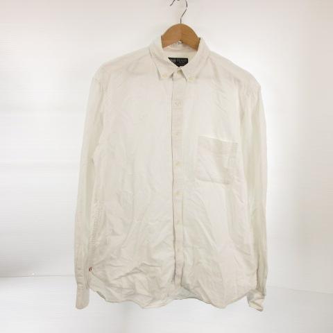 中古 ビームスハート Beams Heart シャツ ボタンダウン 長袖 白 Xl E860 メンズ