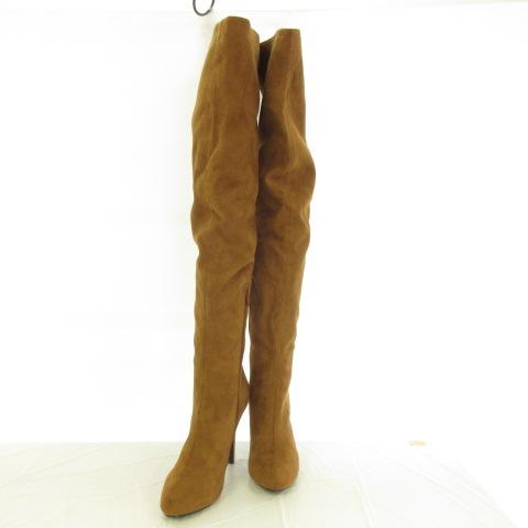 中古 リエンダ Rienda ニーハイブーツ フェイクスエード プラットフォーム2 P ヒール10 5 P キャメル M レディースの通販はau Pay マーケット ブランド古着のベクトル 商品ロットナンバー