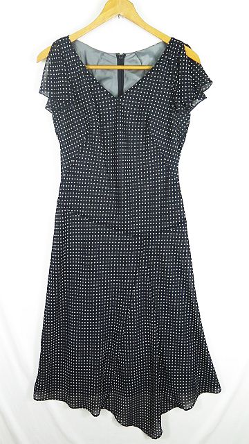 中古 ロートレアモン Lautreamont シフォン ロングワンピース 2 ドット ブラック Sa7025 レディースの通販はau Wowma ワウマ ブランド古着のベクトル 商品ロットナンバー