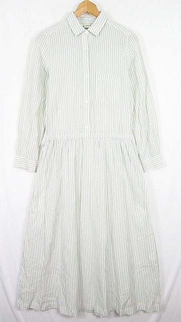 期間限定 半額以下 ロンハーマン Ron Herman マキシ丈 シャツワンピース 長袖 コットン Xs ストライプ 1071 2sa0513 レディース 新品即決 Asadtv Com