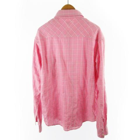 人気ブランド ロンハーマン Ron Herman Rhc シャツ 長袖 チェック柄 ピンク ホワイト ブルー コットン L トップス メンズ 高い品質 Www Iacymperu Org