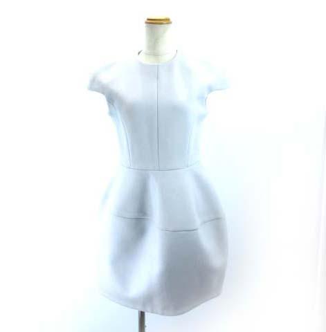 高い素材 ヨーコチャン Yoko Chan 17aw ウールノースリーブワンピース Ycd 417 285 ペールブルー グレー 40 M Ibs71 レディース 激安単価で Carlavista Com