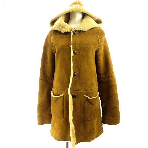 絶賛 ジャーナルスタンダード Journal Standard ムートンコート 羊革 シープスキン フーデッドジャケット 茶 ブラウン レディース アウトレット Arnabmobility Com