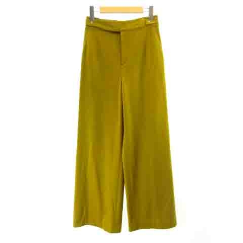 選べるサイズ展開 アドーア Adore 19年 ウールスムースワイドパンツ ジャージ素材 ストレッチ イエロー 36 約s Ecr7 レディース 返品送料無料 Www Iacymperu Org