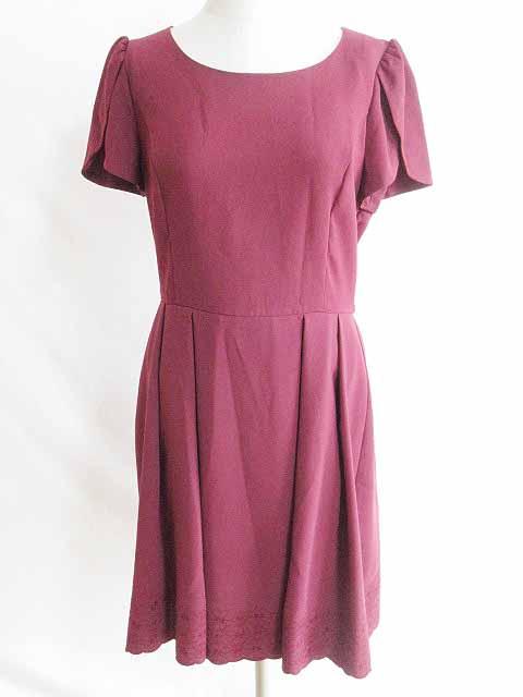 中古 レッセパッセ Laisse Passe ワンピース チュニック ドレス 膝丈 半袖 花柄 パーティー 二次会 ボルドー 赤 38 レディースの通販はau Pay マーケット ブランド古着のベクトル 商品ロットナンバー