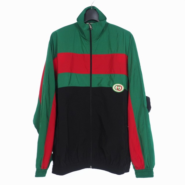 内祝い グッチ Gucci ss ナイロン トラックジャケット ワッペン ロゴ トリコロール M 国内正規 メンズ おしゃれ人気 Travelstore Tn