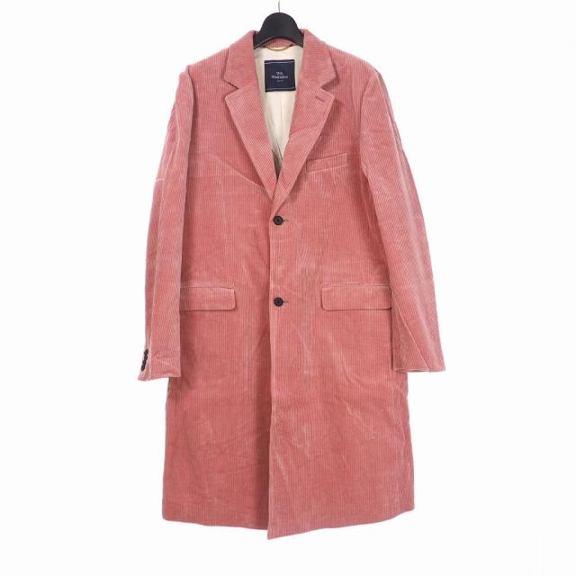 公式の 未使用品 The Mssculine コーデュロイ チェスター コート ピンク メンズ 絶妙