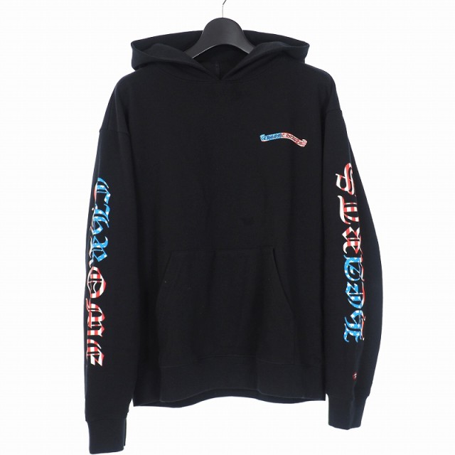 【中古】クロムハーツ CHROME HEARTS マッティボーイ MATTY BOY AMERICA HOODIE アメリカ フーディ パーカー L