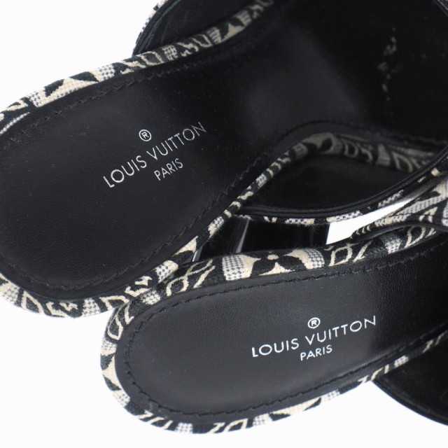 【中古】ルイヴィトン LOUIS VUITTON シルエット ヒール サンダル ミュール 35 マルチカラー BR0270 レディースの通販は