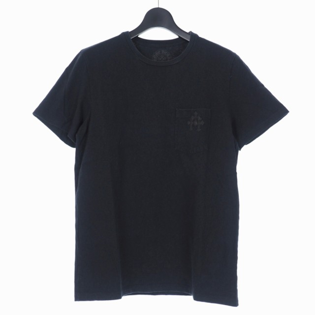 クロムハーツ CHROME HEARTS クロス レザー パッチ Tシャツ 半袖