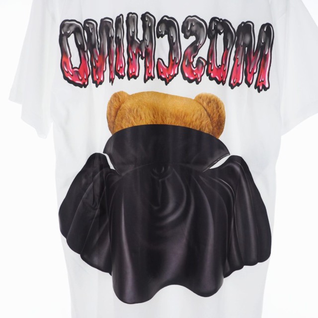 【中古】未使用品 モスキーノ MOSCHINO 20SS バッド テディベア プリント Tシャツ カットソー 半袖 XXS ホワイト 白の通販はau PAY マーケット - ブランド古着の