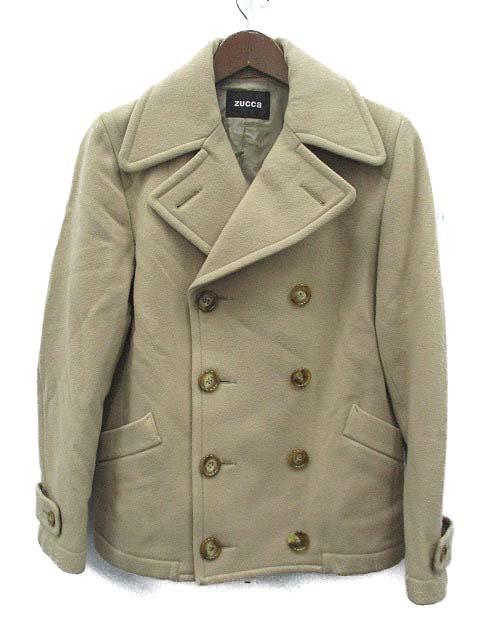 中古 ズッカ Zucca Pコート ピーコート L ベージュ Og17 Ca13