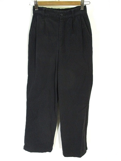 中古 全日本婦人子供服工業組合連合会 ワイド チノ パンツ チノパン ロング タック 無地 S ブラック 黒 レディースの通販はau Pay マーケット ブランド古着のベクトル 商品ロットナンバー