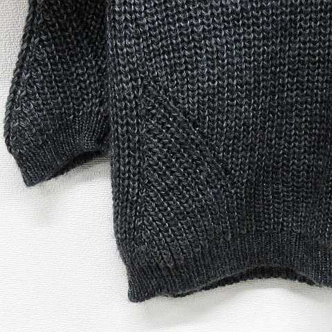 【中古】ザラ ZARA KNIT ニット セーター トップス プルオーバー 無地 長袖 グレー S レディースの通販はau Wowma!（ワ