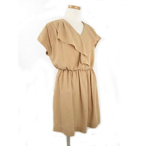 中古 ボルニー Borny ワンピース ひざ丈 半袖 キャメル F レディースの通販はau Pay マーケット ブランド古着のベクトル 商品ロットナンバー