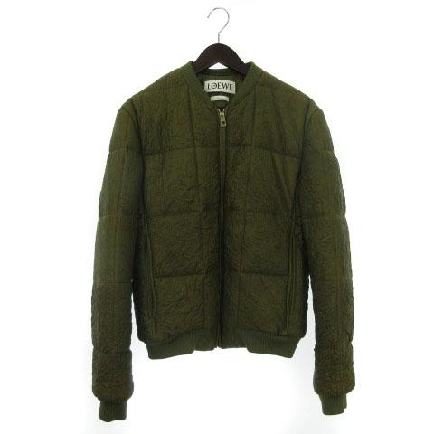 中古 ロエベ Loewe ボンバー ブルゾン ジャケット シワ加工 ラムレザー 羊革 46 カーキ アウター Cmy0418 メンズの通販はau Pay マーケット ブランド古着のベクトル 商品ロットナンバー