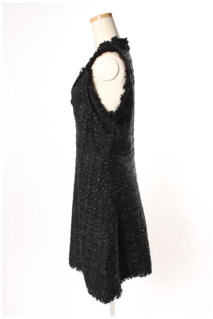 ラッピング無料 返品も保証 ケイトスペード Kate Spade 18aw ワンピース ツイード ミニ ラメ ノースリーブ 2 黒 ブラック Sh0514 レディース 人気トレンド Farmerscentre Com Ng