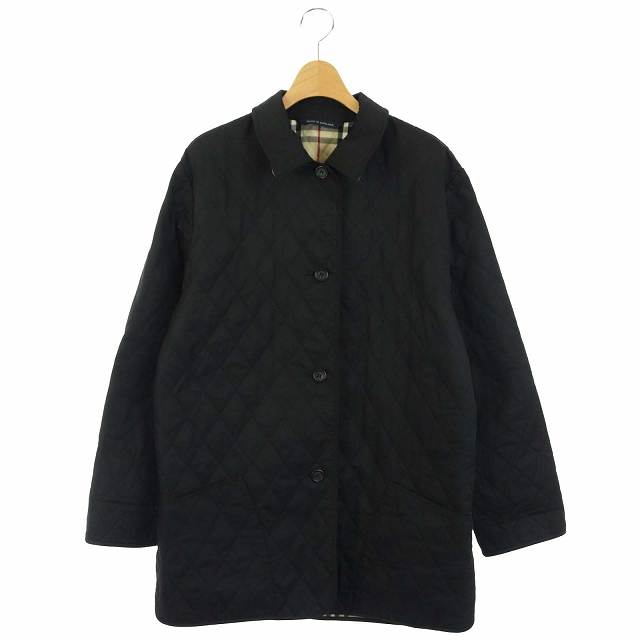 上質風合い Burberry London キルティングコート 裏地ノバチェック サイドベンツ 黒 ベージュ マルチカラー レディース 正規販売代理店 Carlavista Com