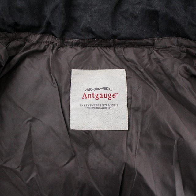 【中古】未使用品 アントゲージ Antgauge ダウンジャケット 長袖 総裏地 ファー フード ジップアップ F 黒 GY12の通販はau